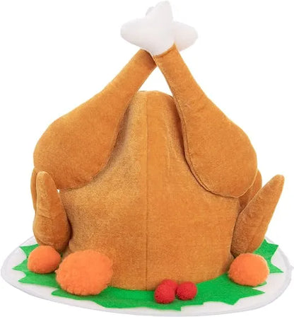 2Pack Silly Turkey Roasted Hat