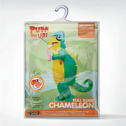 Full Body Light-up Chameleon Inflatable Costume