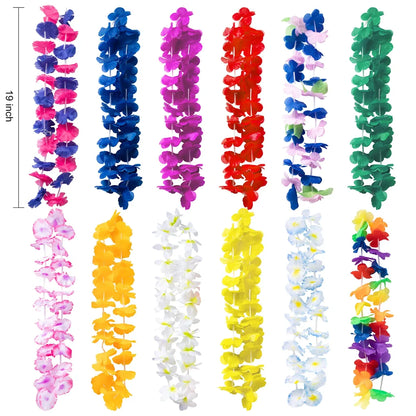 Luau Leis with Eye Glasses, 24 pcs