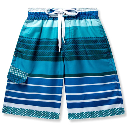 Boys Quick Dry Drawstring Swimming Trunks -1416