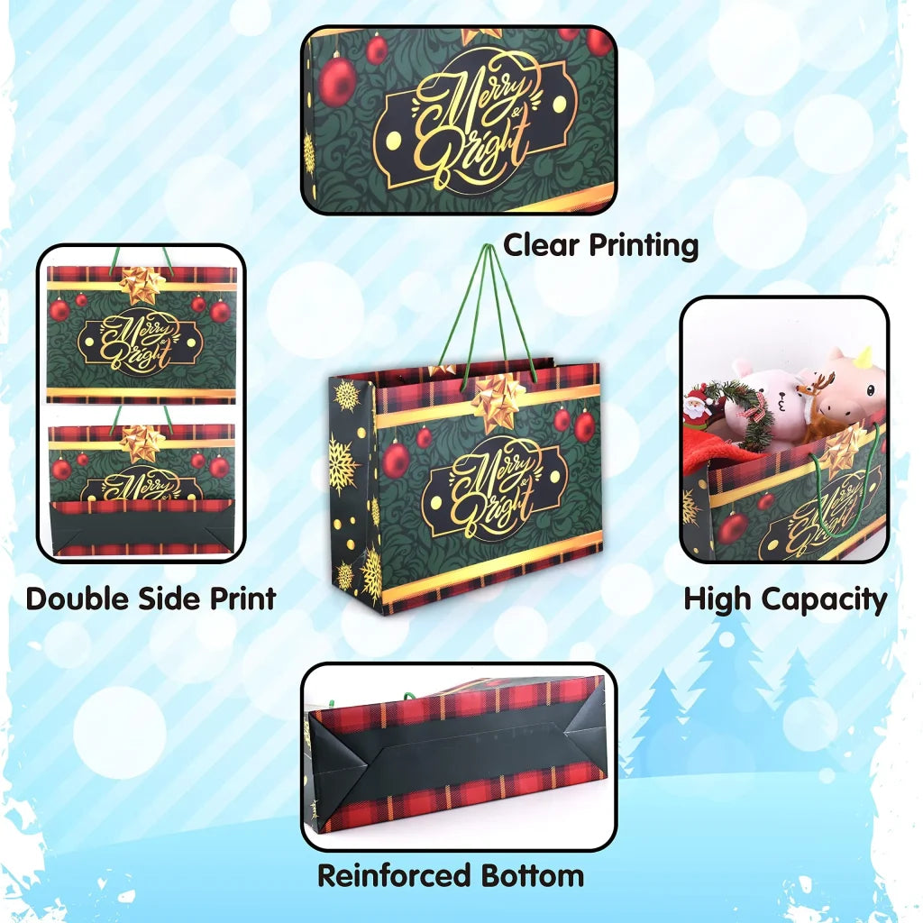 12pcs Large Christmas Gift Bags