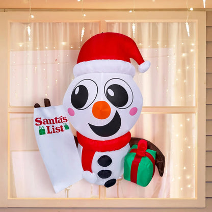 3.5ft Tall Christmas Inflatable Snowman