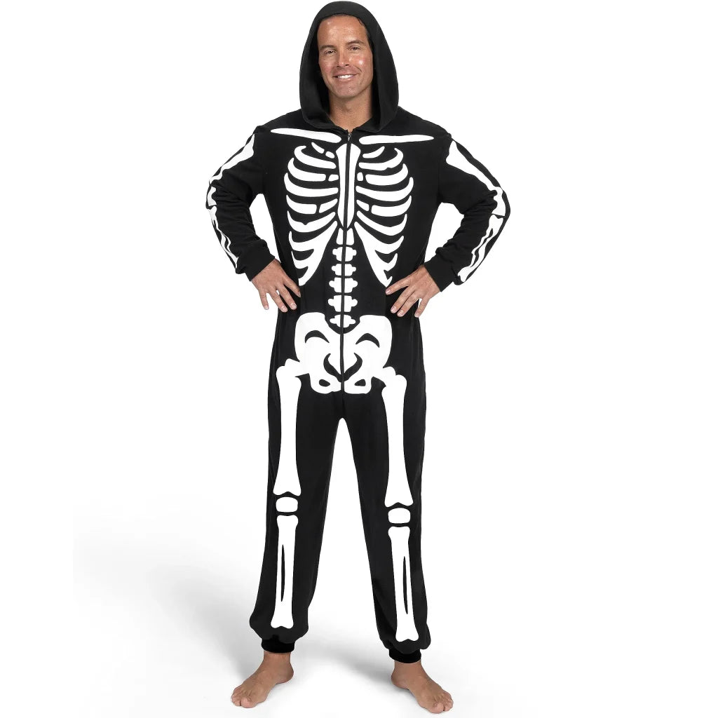 Adult Skeleton Costume for Men Glow in the Dark