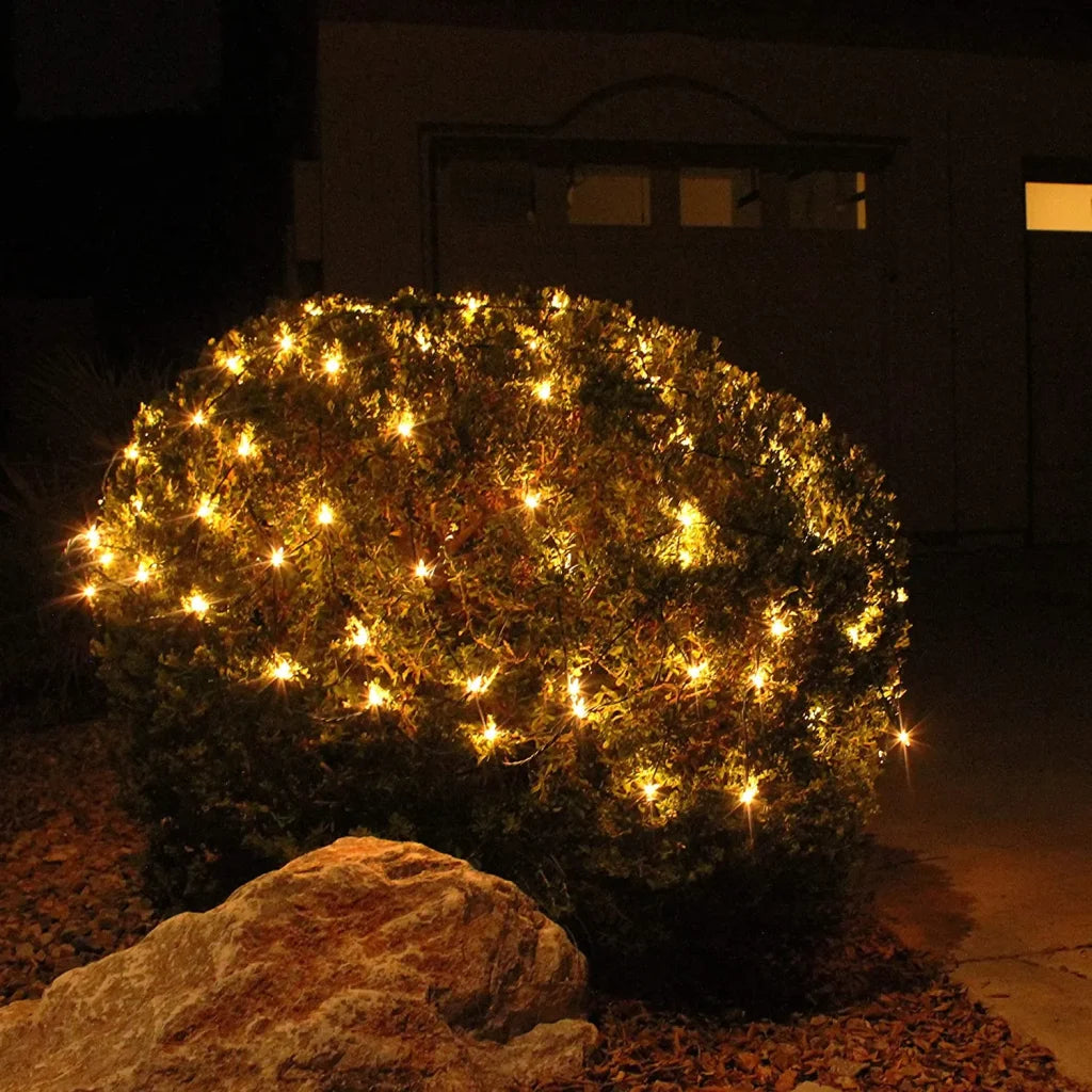 2×150 Net Lights Warm White Decoration 4x6ft