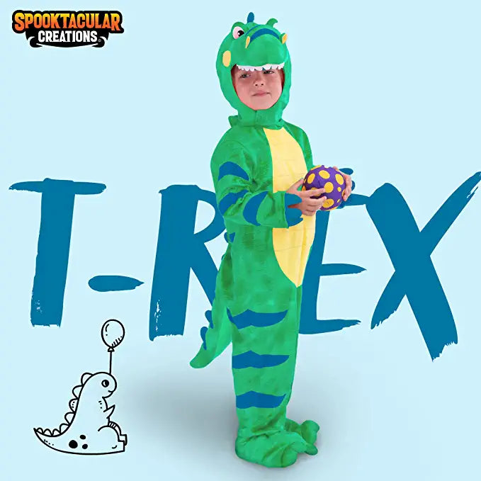 Kids Orange T-rex Halloween Costume