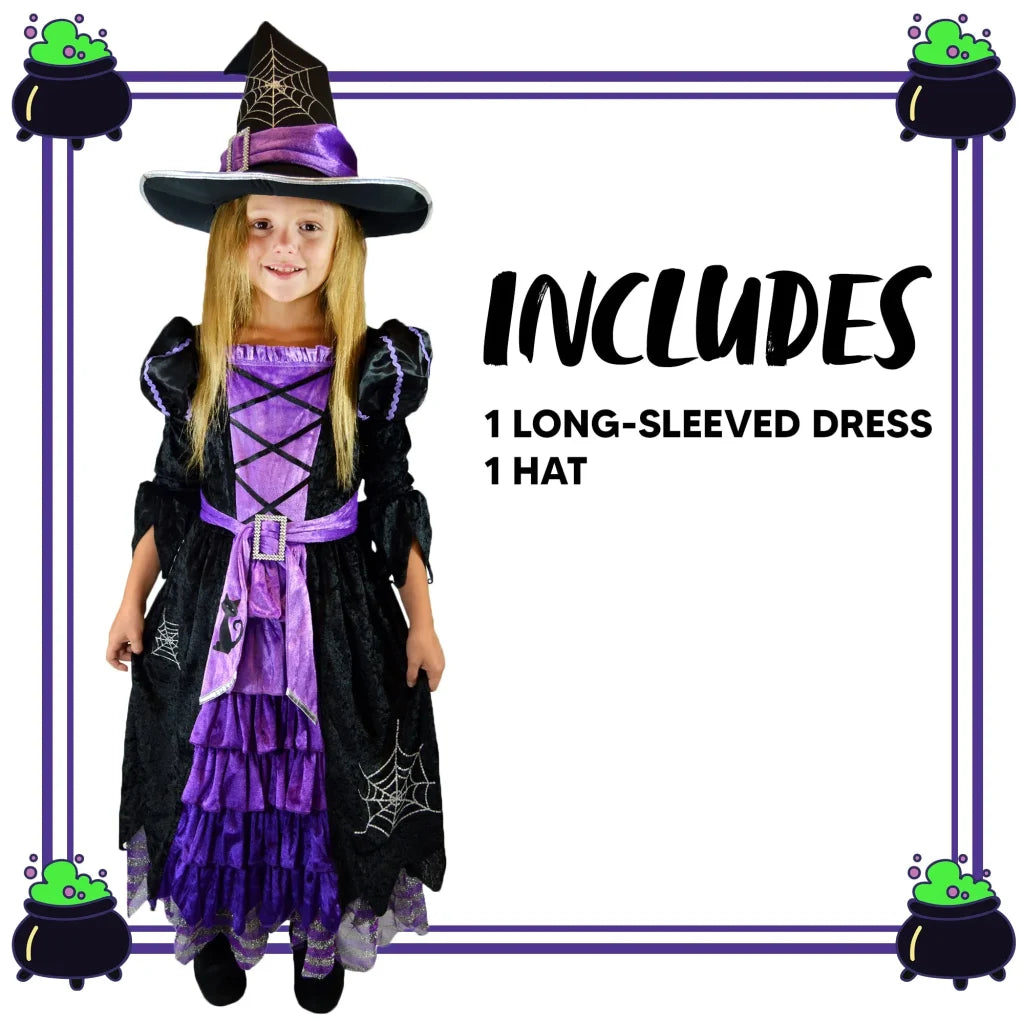 Girls Cute Witch Costume