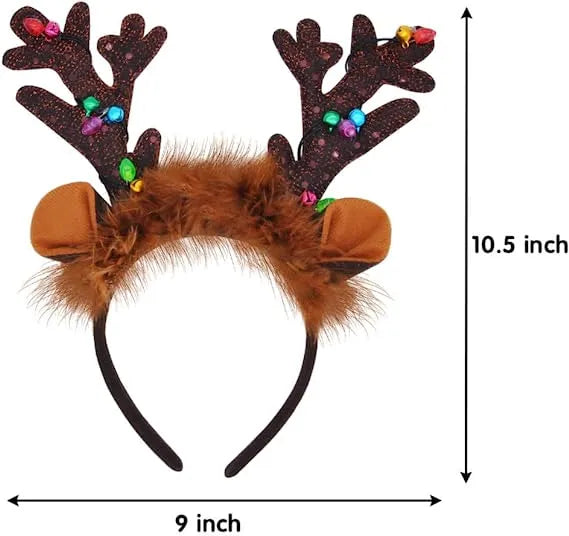 4pcs Light up Christmas Reindeer Headband