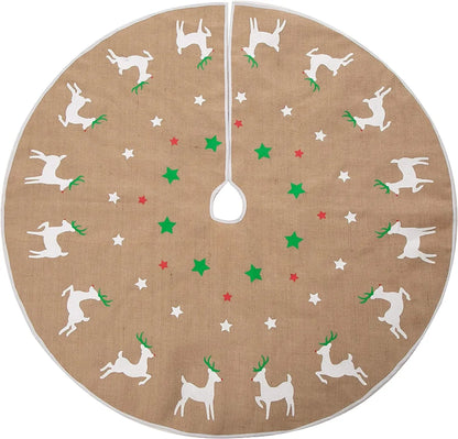 Reindeer Christmas Tree Skirt 48in