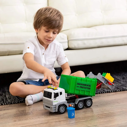 Jumbo Garbage Truck Toy with Lights & Sounds 12.5in