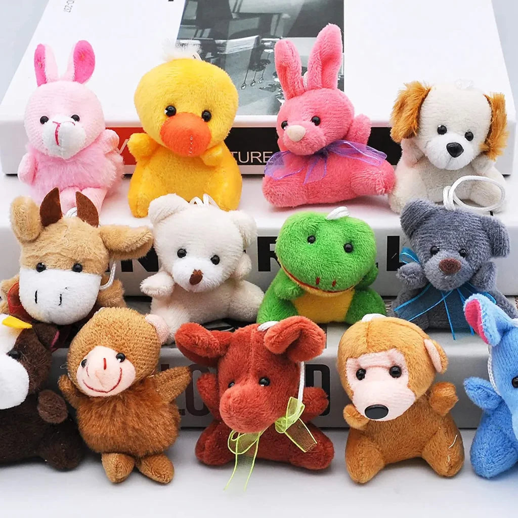 24Pcs Animal Plush Toys 3in