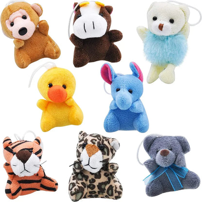 24Pcs Animal Plush Toys 3in