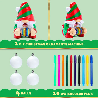 Elf Gnome DIY Christmas Ball Ornaments Arts And Crafts Set