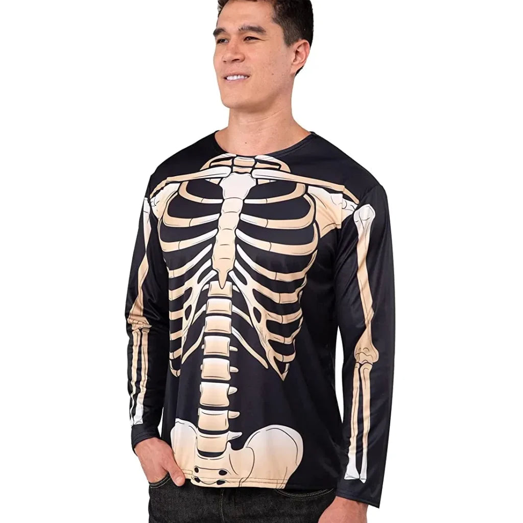 Mens Skeleton Halloween Sweatshirt