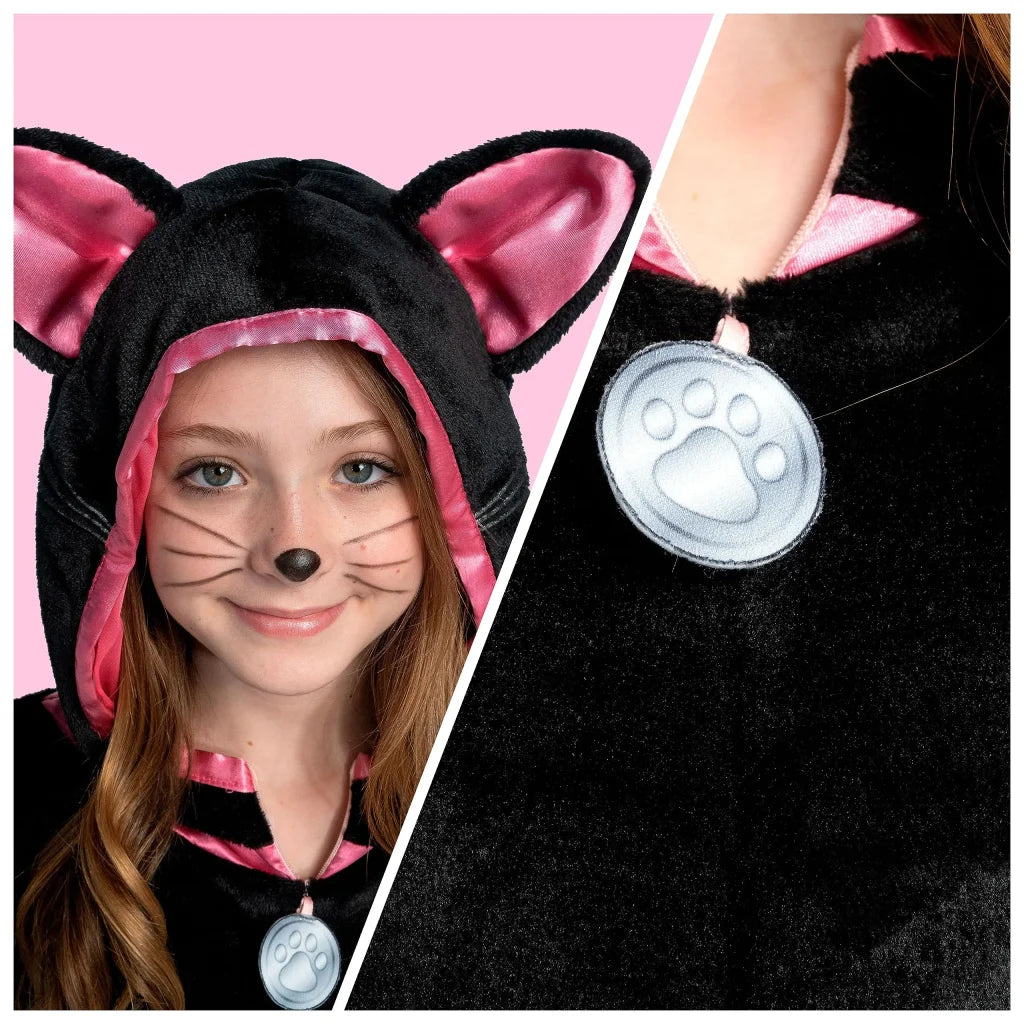 Unisex Black Cat jumpsuit Pajama Costume