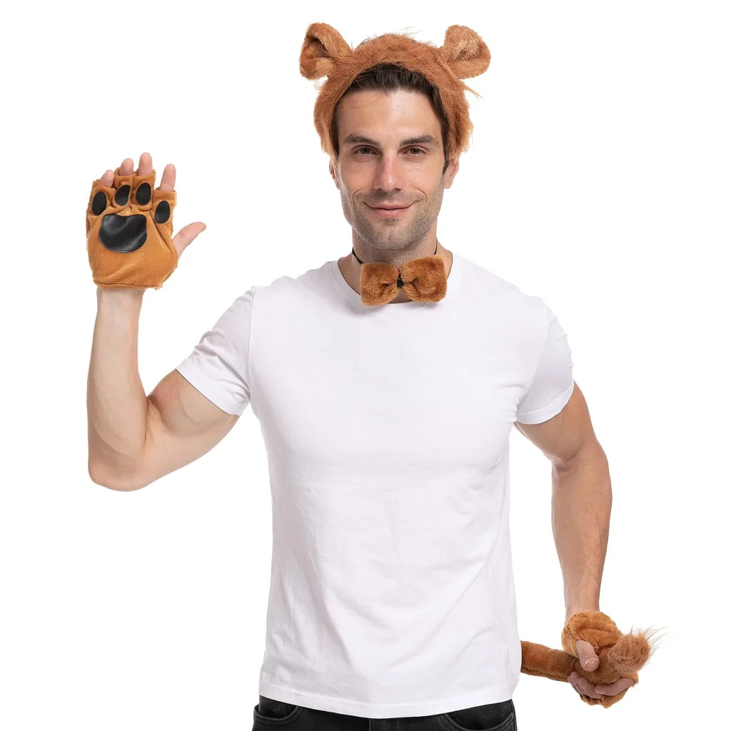 5pcs Lion Halloween Costume Accessories Set