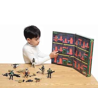 24 Days Military Army Men Action Figures Advent Calendar