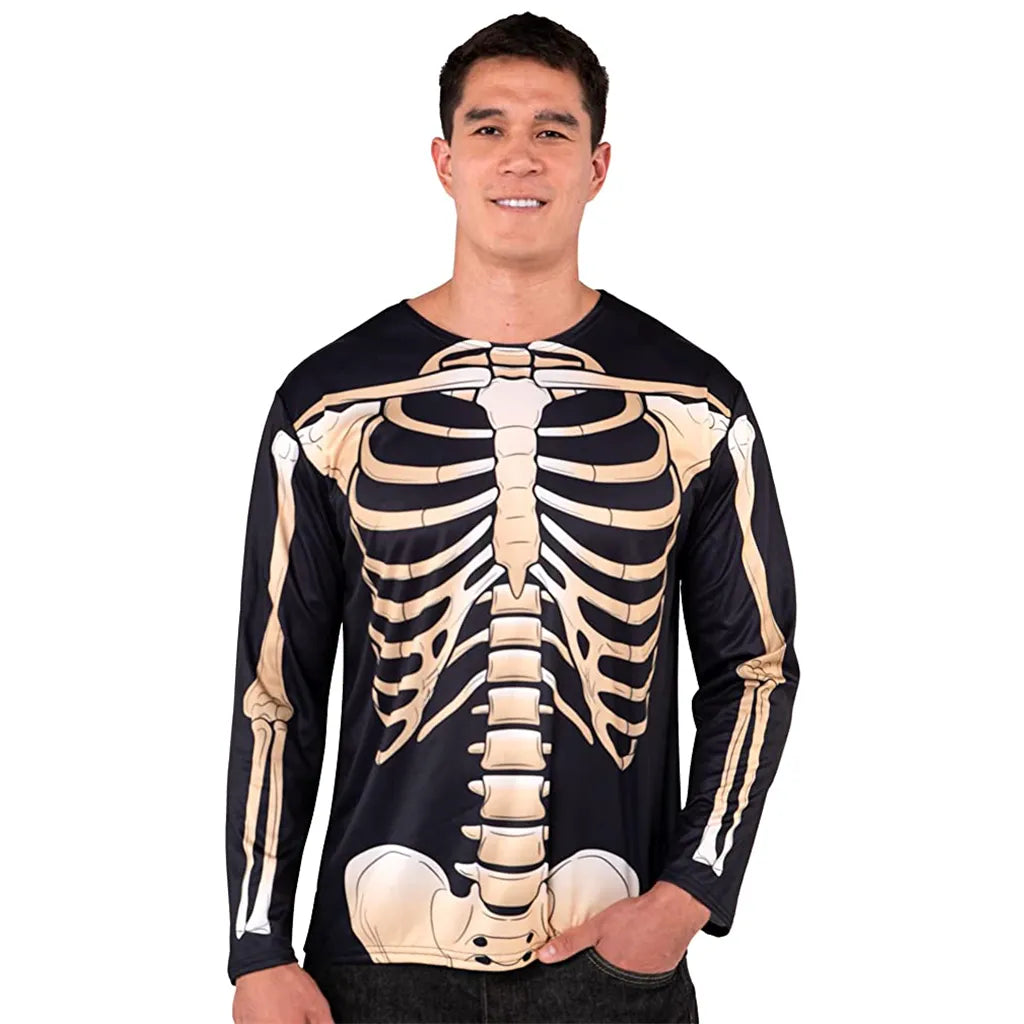 Mens Skeleton Halloween Sweatshirt