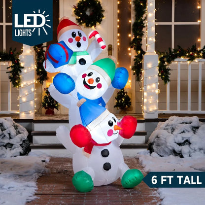 6ft LED Inflatable Snowman Decoration