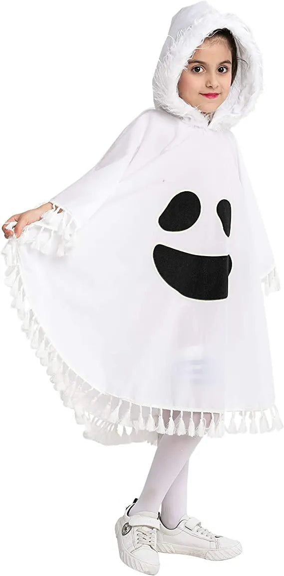 Girls White Ghost Dress Halloween Costume