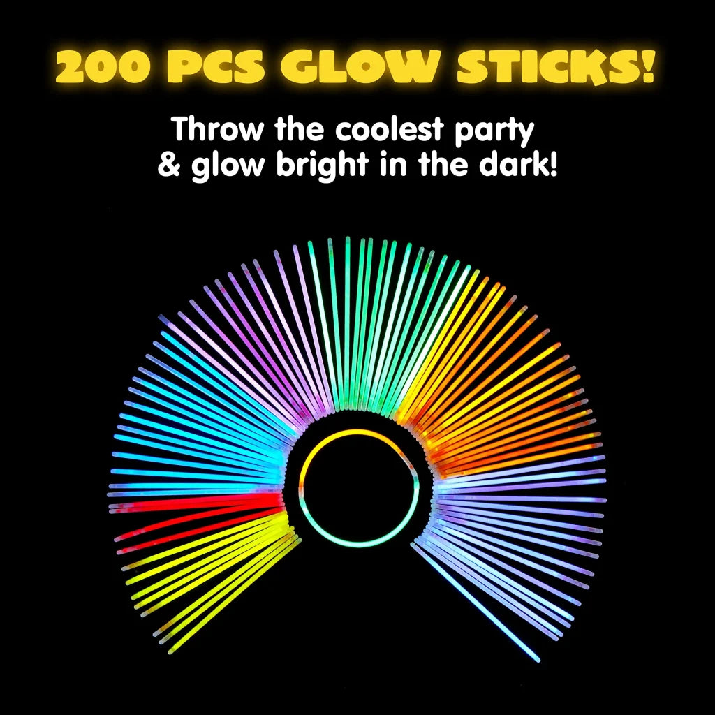 200Pcs Glow sticks 8in