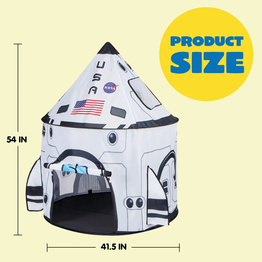 Kids Rocket Ship Play Tent Pop up Play