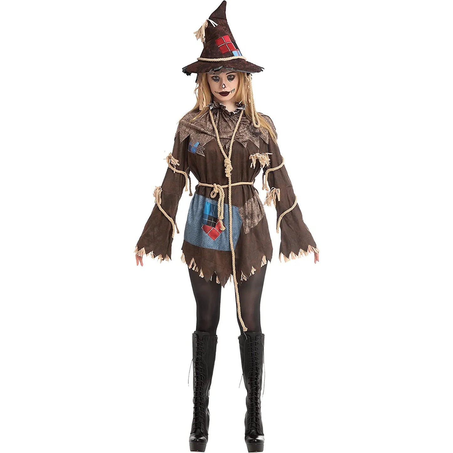 Womens Scary Scarecrow Halloween Costume