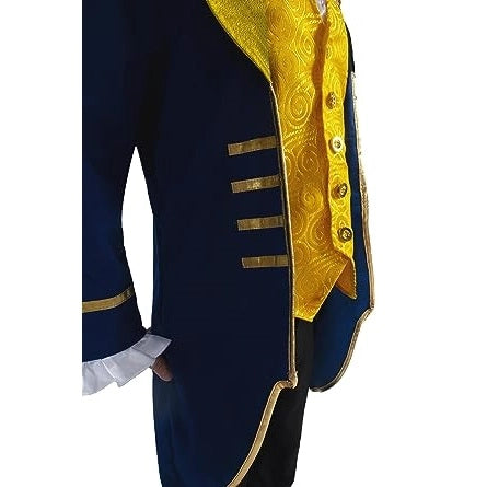 Blue Prince Charming Outfit with Beast Hood for Kids