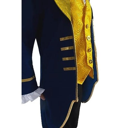 Blue Prince Charming Outfit with Beast Hood for Kids