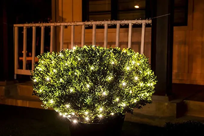 2×100 LED Warm White Led Christmas Net Lights 4ft