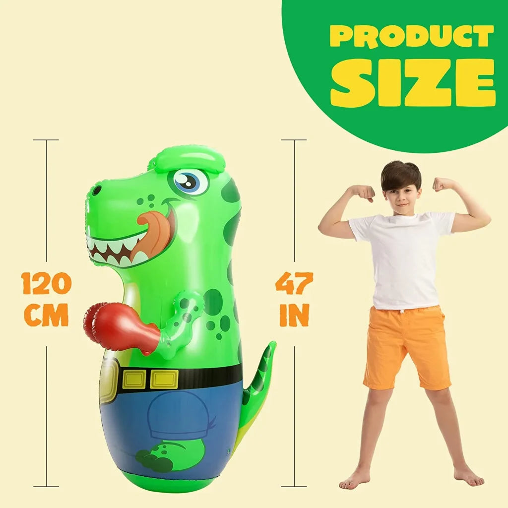 47in Kids Inflatable Dinosaur Punching Bag