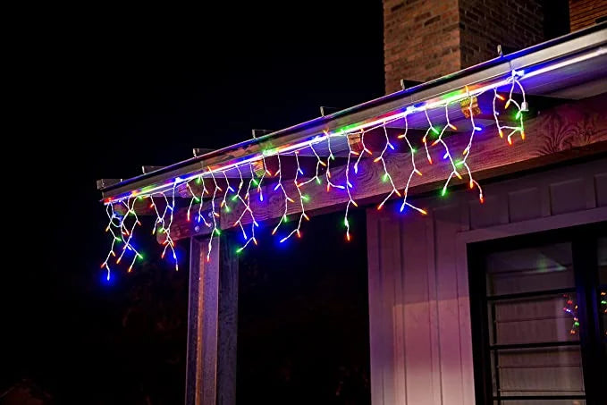 3×100 LED Multicolor Led Icicle Christmas Lights