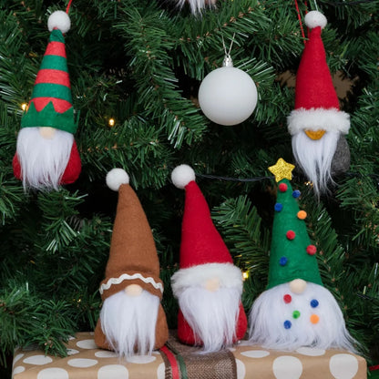 6pcs Christmas Gnome Ornaments 6in