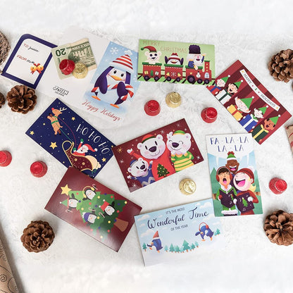 48pcs Christmas Gift Card Holder with Envelopes