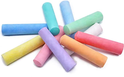 60pcs Sidewalk Chalk Set with 10 Colors