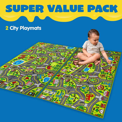 2pcs City Life Carpet Playmat for Kids