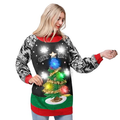 Women’s Christmas Tree Ugly Long Sweater