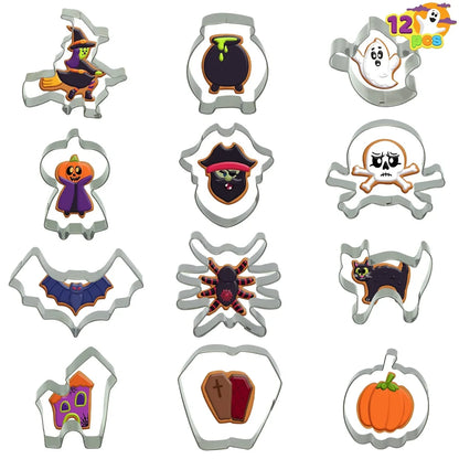 12Pcs Halloween Cookie Cutter Set