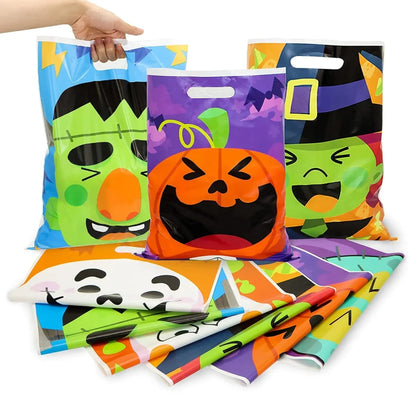 72pcs Halloween Treat Bags with 6 Designed Characters