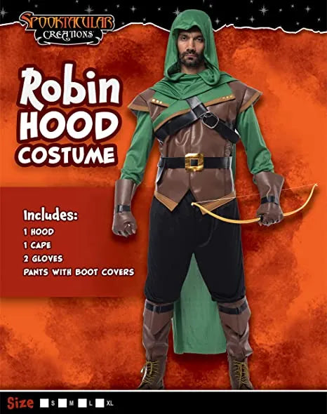 Mens Robin Hood Renaissance Period Costume