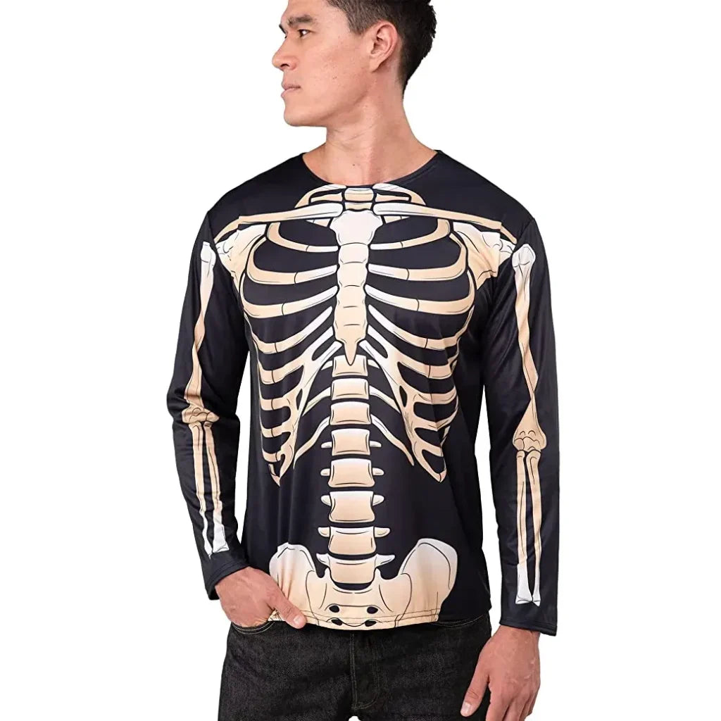 Mens Skeleton Halloween Sweatshirt