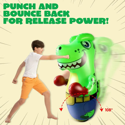 47in Kids Inflatable Dinosaur Punching Bag