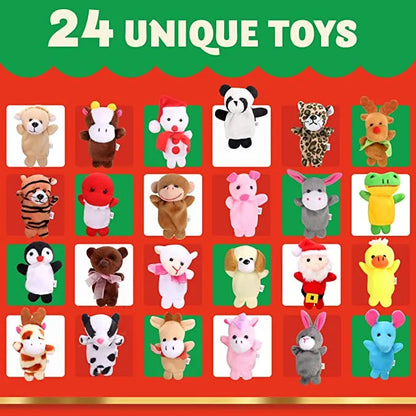 24 Days Finger Puppets Animal Advent Calendar