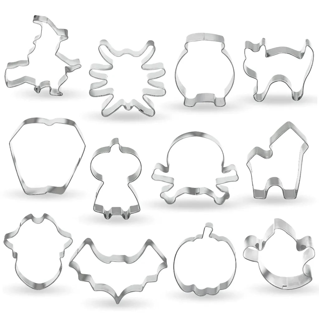 12Pcs Halloween Cookie Cutter Set