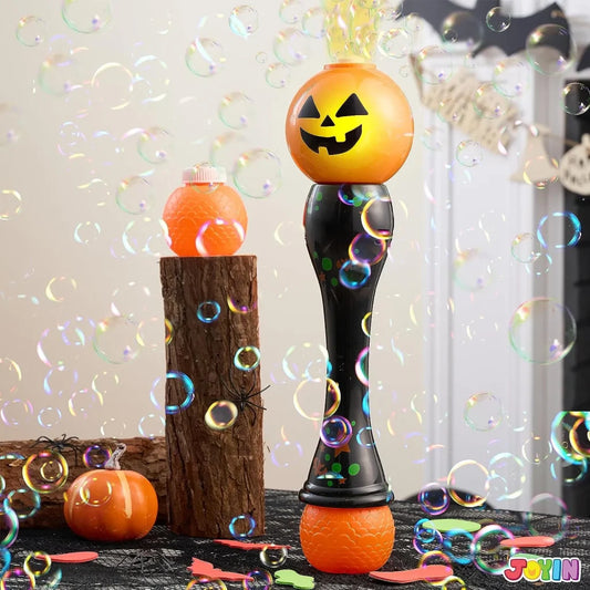 Glowing Automatic Light Up Pumpkin Bubble Wand