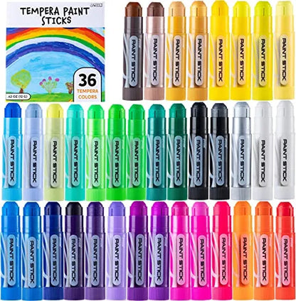 Tempera Paint Sticks, 36 Pcs