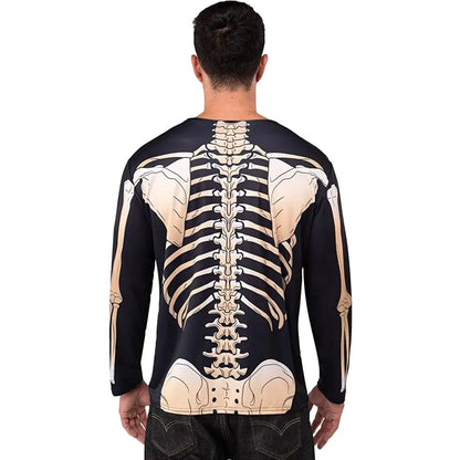 Mens Skeleton Halloween Sweatshirt