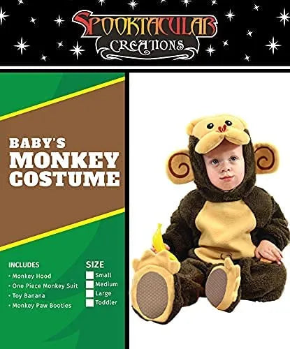 Baby Monkey Halloween Costume Set