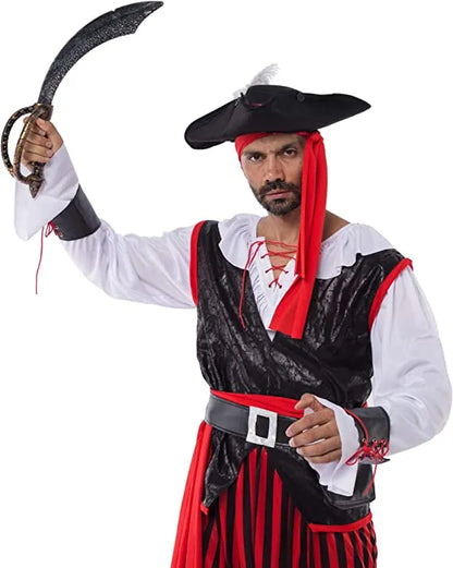 Mens Sea Captain Pirate Halloween Costume