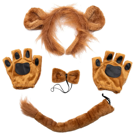 5pcs Lion Halloween Costume Accessories Set