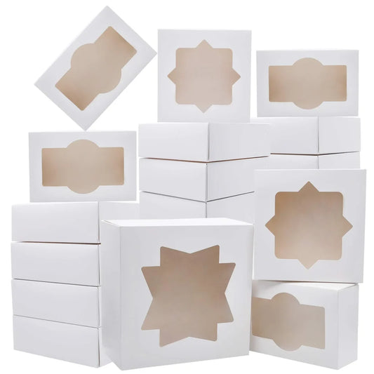 20pcs Christmas Cookie Bakery Boxes Set